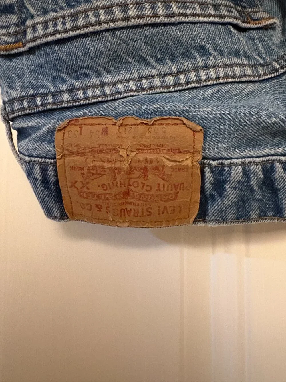 Mens’s Levi’s 505 Jeans – W34 L33